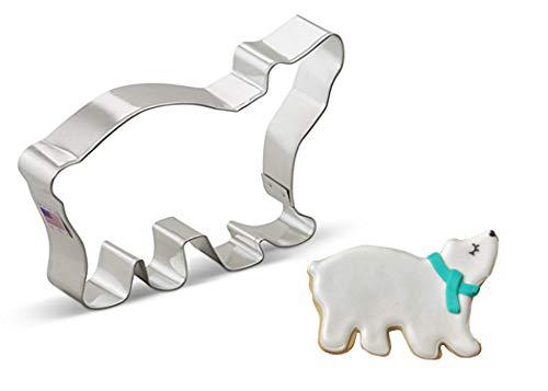 ann clark cookie cutters polar bear cookie cutter, 5.5"