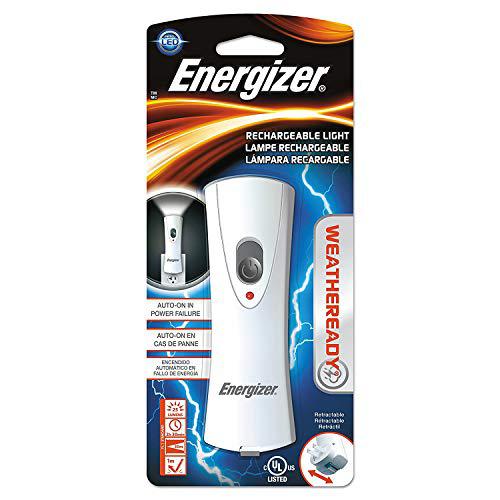 Bits And Pieces energizer weather ready flashlight, 3-1/2 hour run time, recharge nimh battery