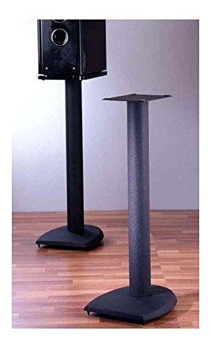 MJM International vti manufacturing df24 24 in. h44; iron center channel speaker stand - black