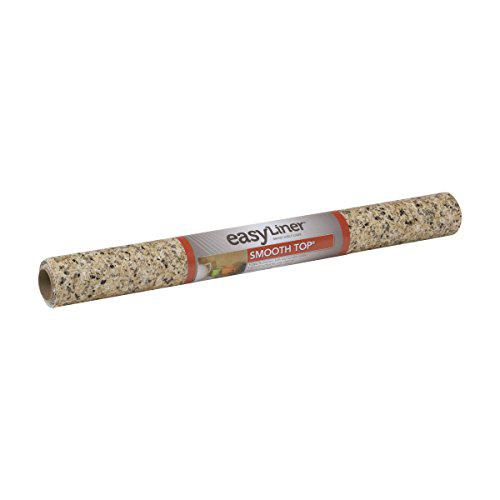 Comfify duck brand 282026 smooth top easy liner non-adhesive shelf liner, 20-inch x 6-feet, beige granite