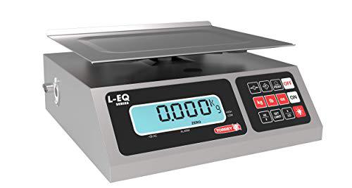 VCNY Home torrey leq 10/20 high precision digital portion control scale, stainless steel construction, 10 kg/20 lb. capacity