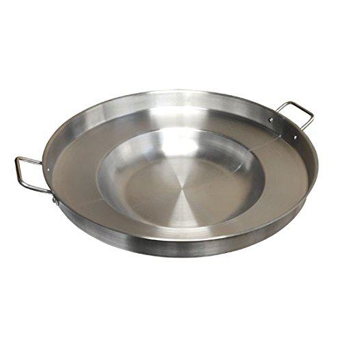Kovot 23" round stainless steel concave comal pozo griddle taco grill fry pan wok cook