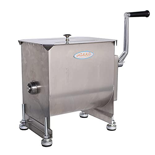 KMC hakka 20-pound/10-liter capacity tank stainless steel manual meat mixers (mixing maximum 15-pound for meat)