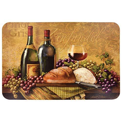 Sweet Cookie Crumbs wine themed plastic placemats - set of 4