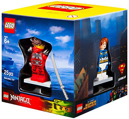 Durasteel lego 4 minifigures boxed giftset cube 2015 - superheroes, chima, ninjago, and city themes