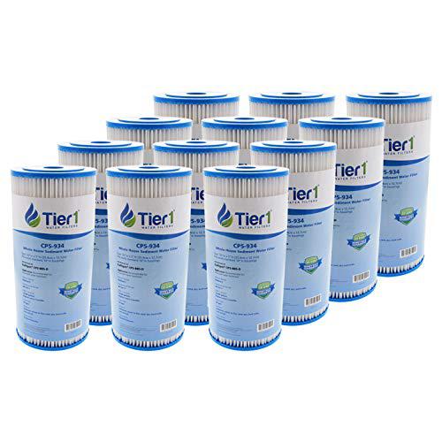 Ideas In Life tier1 replacement for pentek & american plumber cp5-bbs-d, cp5-bb, w5cphd, 5 micron 10 x 4.5 pleated polyester sediment water f