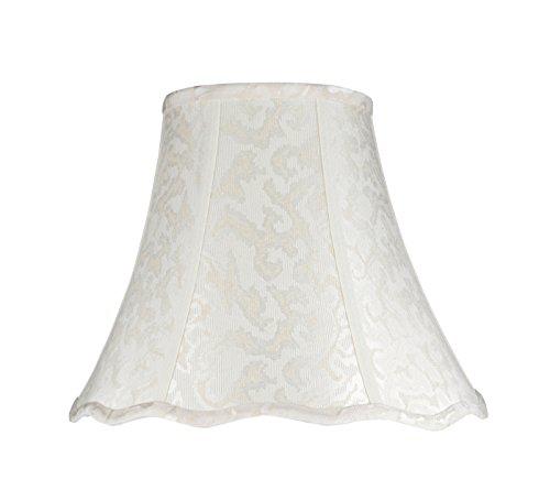 Fantasy Flight Aspen Creative 30101 Transitional Bell Shape Spider Construction Lamp Shade In Off White 14 Wide 7 X 11 1 2 Fantasy Flight Aspen Creative, Off White Textured Lamp Shade