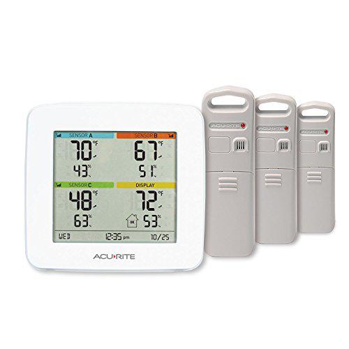 Quantum Storage Systems acurite 01094m temperature & humidity station with 3 indoor/outdoor sensors