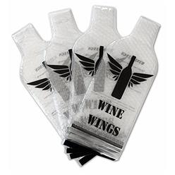 Middleby wine wings upgraded 4 pack reusable bottle protector sleeve travel bag luggage leak safe