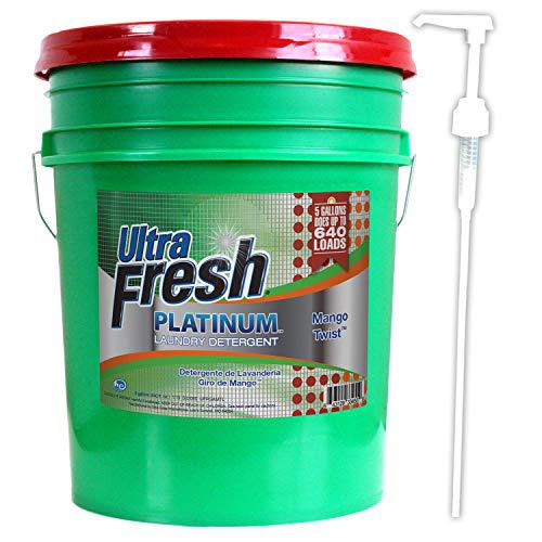 HABA USA ultra fresh ufpgamtl platinum mango twist laundry detergent, 5 gal, 640 oz.