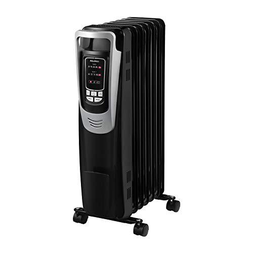 MR.SIGA RNAB01LEHPM7I pelonis electric, 1500w portable oil-filled radiator  space heater with programmable thermostat, remote control, and 10-hour tim