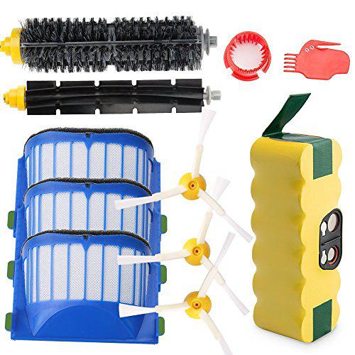 Renegade Game Studios efluky replacement accessories kit for roomba 600 series 600 620 630 650 655 660 680- includes 3 pack filter and side brush, 1