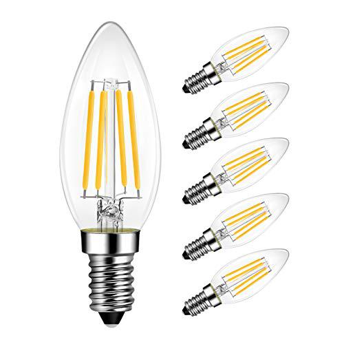 Arktek Lvwit B11 Led Filament Bulb E12 Candelabra Base4w 40 Watt Equivalent 2700k Warm White Non Dimmable Chandelier Decorative Cand Arktek Lvwit B11 Led Filament Bulb E12, 40 Watt E12 Chandelier Light Bulbs