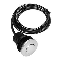 airx filters wicked clean air. air activated switch button with air hose, sink garbage disposal parts (brushed stainless steel)