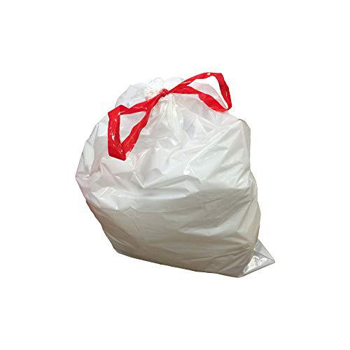think crucial 10pk durable garbage bags fit simplehuman size b, 6l / 1.6 gallon