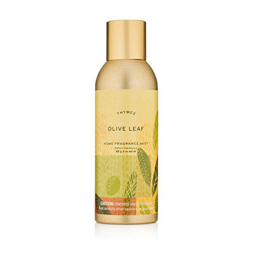 thymes - olive leaf home fragrance mist - fresh scented room spray - 3 oz