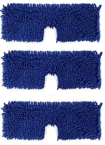Dernord oem refill pads for o-cedar dual-action flip mop, replacement mop heads for dry/wet, machine washable, double sided velcro flat