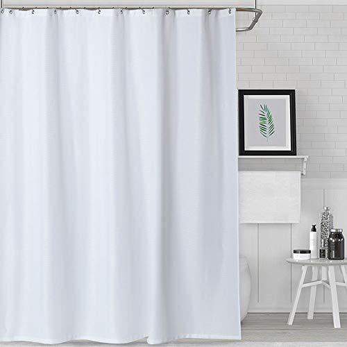 Payam Collection Nanan White Shower, White Fur Shower Curtain