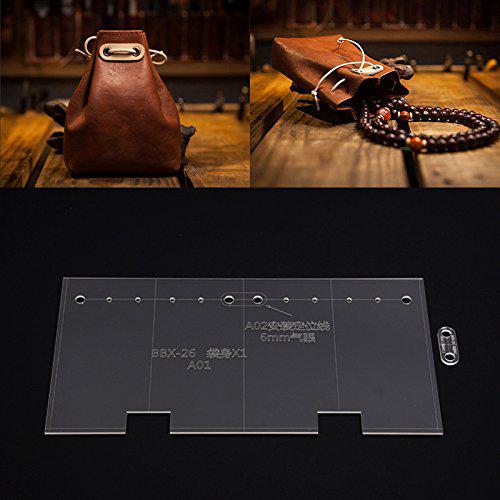 NW nw coin purse acrylic template handbag leather pattern acrylic leather  pattern leather templates for wallet