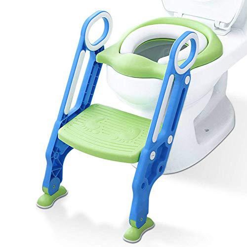 Adhere mangohood potty training toilet seat with step stool ladder for boys and girls baby toddler kid children toilet training seat c