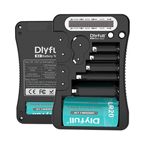 Ambtenaren Direct Televisie kijken dabachxin dlyfull universal battery tester with lcd display, multi purpose  small battery checker for aa aaa c d 9v cr2032 cr123a cr2 crv3