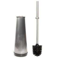LW HANDMADE LARCH WOOD CANADA toilet tree deluxe toilet brush with cone-shaped holder, tall brush, 4.5 x 4.5 x 17.5