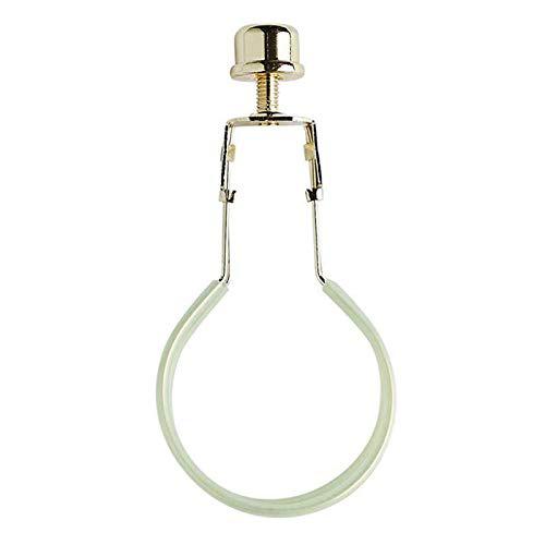 Tukzer clip on lampshade adapter - includes finial and lampshade levellers to keep lamp shade in place - light bulb clip adapter for l