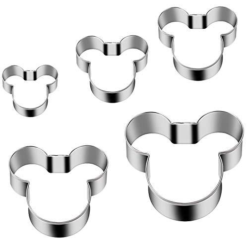 YNGLLC tmflexe mickey mouse cookie cutter, pack of 5