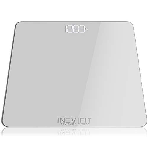 Missstore inevifit bathroom scale, highly accurate digital bathroom body scale, measures weight for multiple users. includes a 5-year war