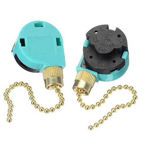 Hamilton Beach Brands Inc Rnab07p1t8bgr 2 Pack Ceiling Fans Replacement Parts Zing Ear Ze 268s6 Fan Switch 3 Sd 4 Wire Pull Chain Cord Appliances Rep Zing Ear Ze 268s6 Ceiling Fan Switch, Ceiling Fan Control Switch Replacement