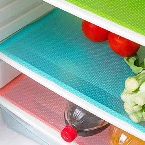USAopoly akinly 9 pack refrigerator mats,washable fridge mats liners waterproof fridge pads mat shelves drawer table mats refrigerator l