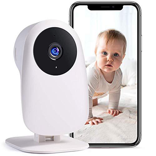 nooie Baby Monitor with Camera and Audio, Baby Camera Monitor, Baby Monitor WiFi Smartphone 2.4 GHz, Motion and Sound Detection,