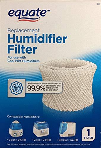 Blulu equate replacement humidifier filter eqwf2 for use with cool mist humidifiers compatible with vicks v3700, v3900, relion wa-8d,