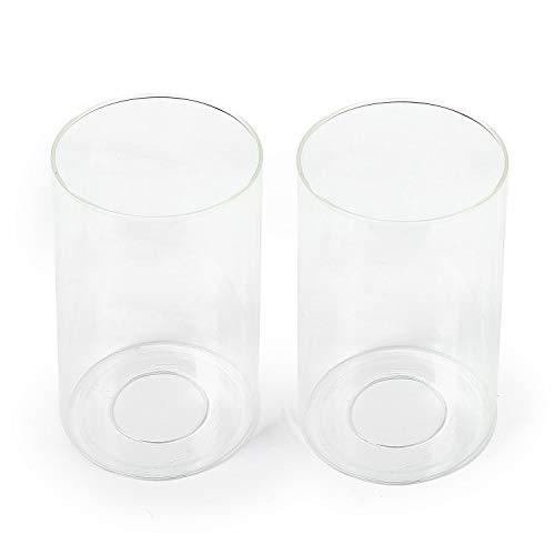 Art Plates Eumyviv 2 Pack Clear Glass, Clear Glass Replacement Globes For Light Fixtures