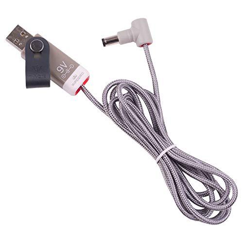 myvolts ripcord - usb to 9v dc power cable compatible with the casio ctk-501 keyboard