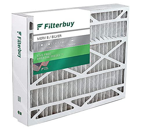 filterbuy 17.5x27x5 trane perfect fit bayftfr17m compatible pleated ac furnace air filters (pack of 1). afb silver merv 8.
