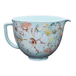 Akicon kitchenaid ksm2cb5pwg 5 quart stand mixer bowl, 5 qt, white gardenia ceramic