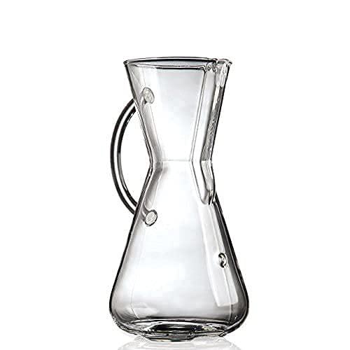 Broan chemex pour-over glass coffeemaker - glass handle series - 3-cup - exclusive packaging