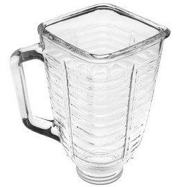 Designers Impressions 5 cup glass square top blender jar, fits oster & osterizer