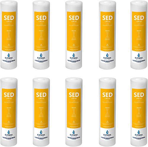Atomic Market express water - 10 pack sediment water filter replacement - 5 micron, high capacity - 10 inch - under sink and reverse osmosis