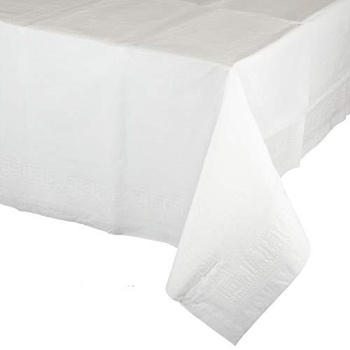 Creative Converting white paper tablecloths, 3 ct