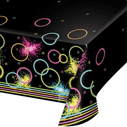 Creative Converting Glow Party Plastic Tablecloths, 3 ct