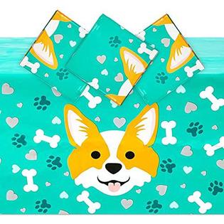 Sparkle And Bash Corgi Tablecloth For Dog Birthday Party Green 54 X 108 Inches 3 Pack Sparkle And Bash Corgi Tablecloth For Dog Birthday Party Green 54 X 108 Inches 3 Pack