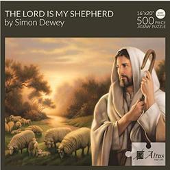 Altus Fine Art the lord is my shepherd - by simon dewey | jigsaw puzzle | jesus puzzle | jesus puzzle 500 piece | 500 piece puzzle | puzzles
