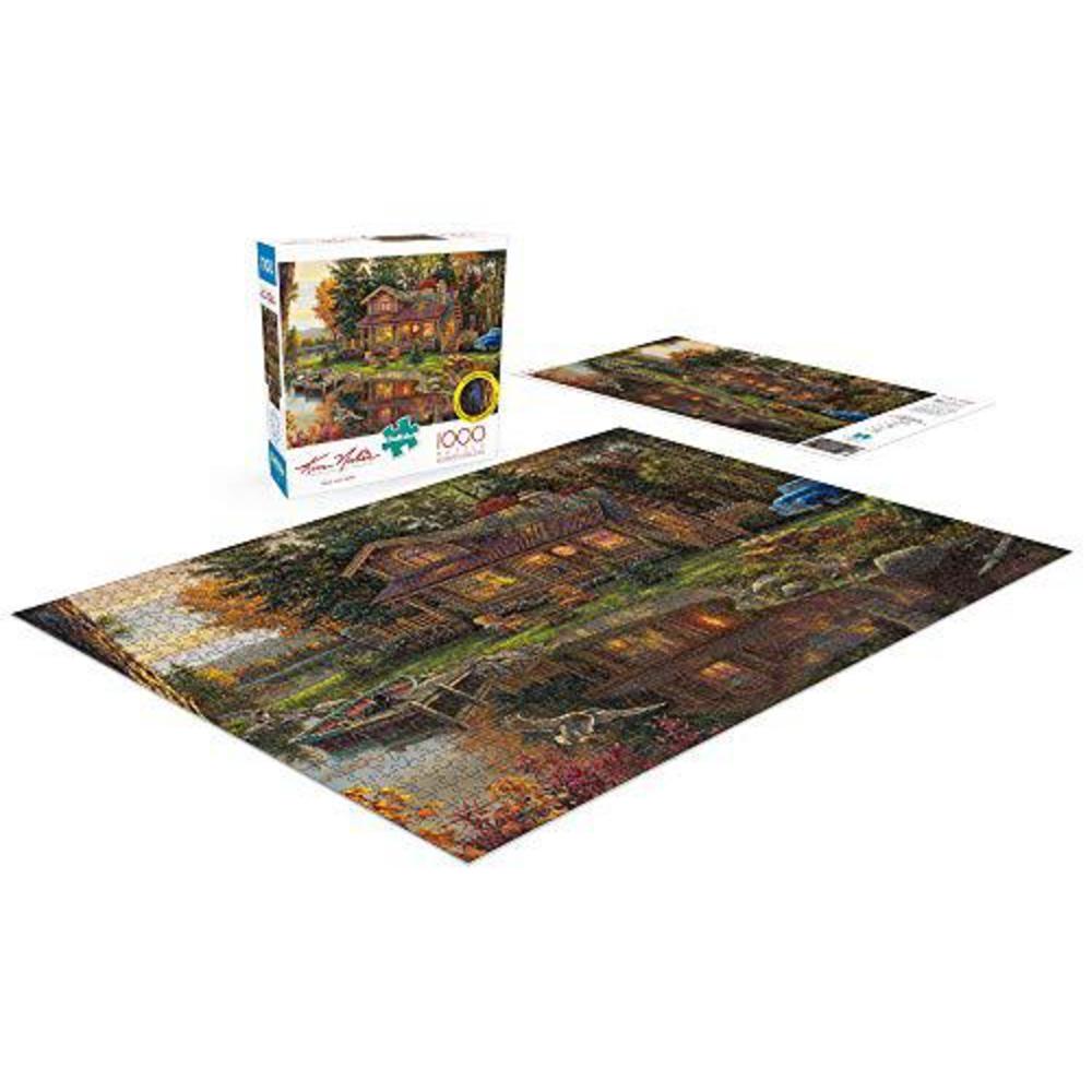 Buffalo Games & Puzzles buffalo games - kim norlien - peace like a river - 1000 piece jigsaw puzzle with hidden images