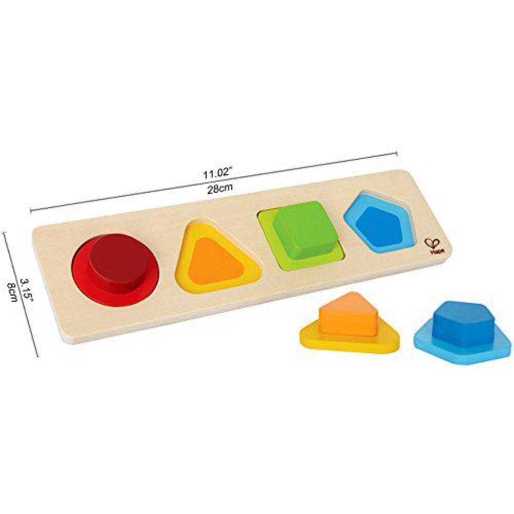 hape first shapes toddler wooden learning puzzle