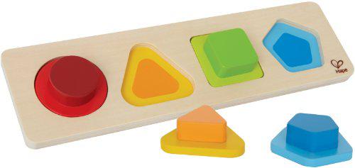 hape first shapes toddler wooden learning puzzle