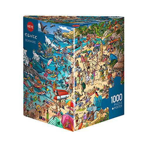 heye jigsaw puzzle - triangular 1000 piece - seashore, tanck