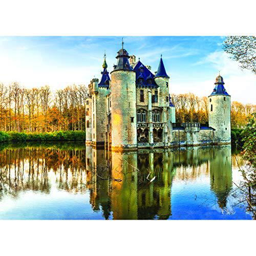 OH Ovation Home 1000 piece jigsaw puzzle - fairytale medieval castle - 27.5 x 19.5 inch x 2 mm thick - puzzle for adults and children 12 and 