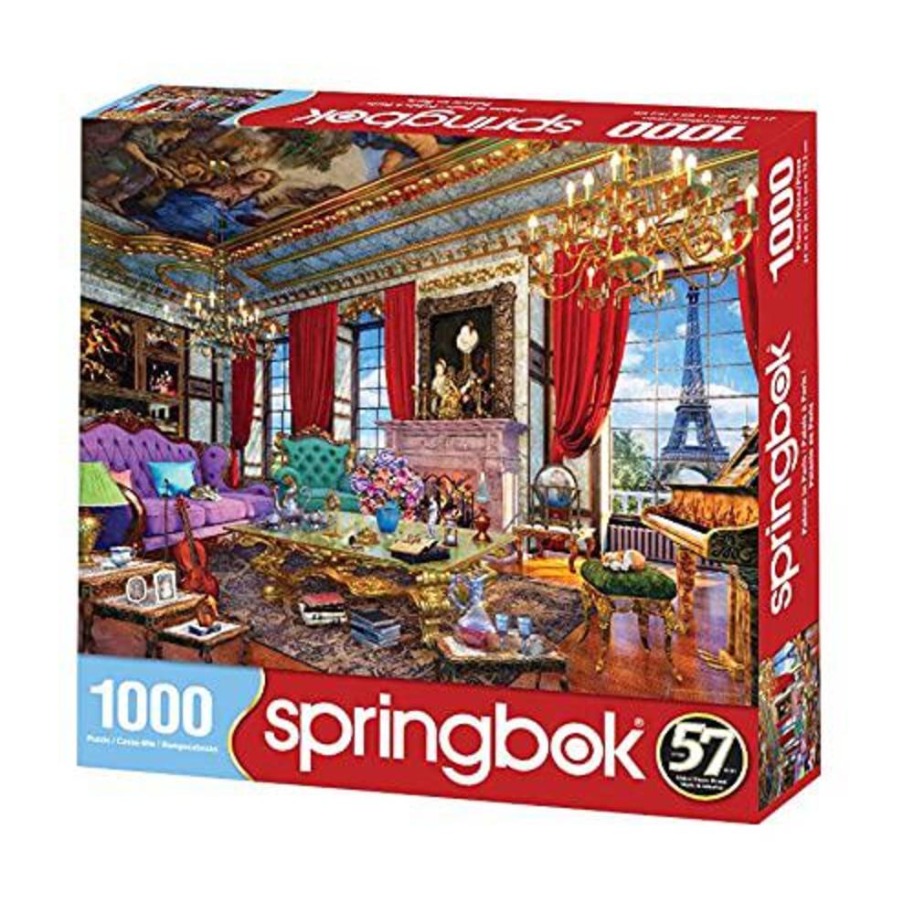 springbok 1000 piece jigsaw puzzle palace in paris - made in usa